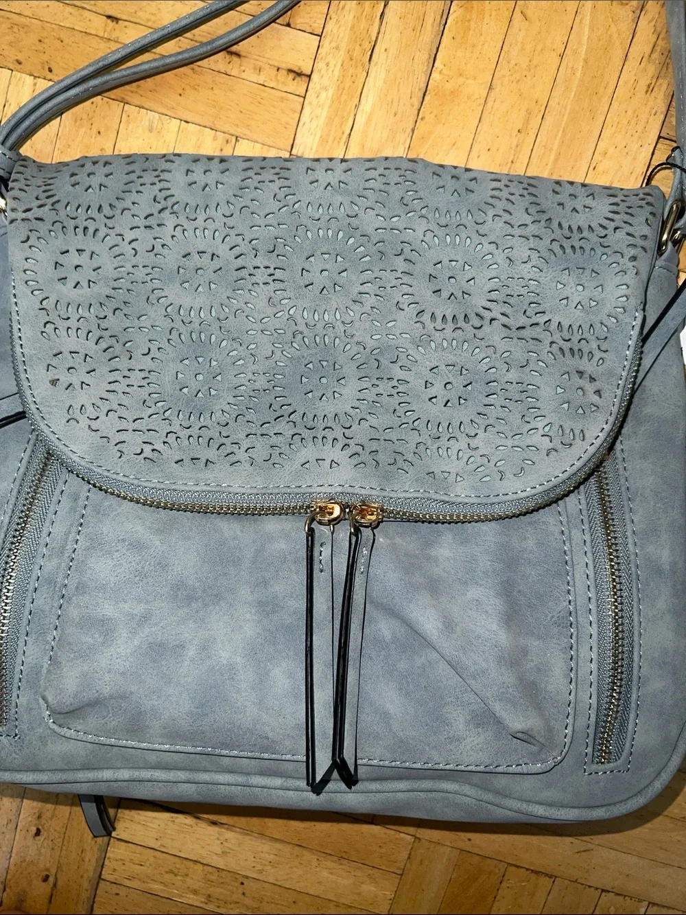 Maurices Blue-Gray Crossbag - Picture 2 of 2